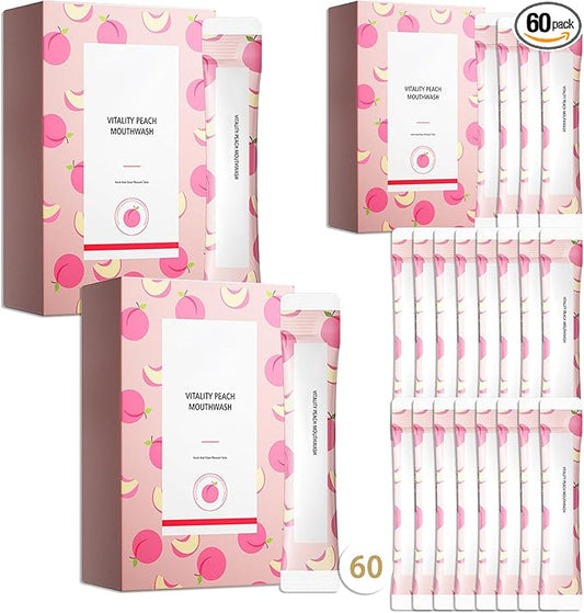 Travel Size Mouthwash,Mini Mouthwash Travel Size Bulk Portable Mouth Wash Set,Individual Small Travel Mouth Wash Packets for Fresh Breath(Pack of 60) A13