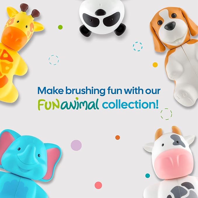 Flipper Fun Animal Turtle Toothbrush Cover – Kids Toothbrush Holder with Cover – Toothbrush Holders for Bathrooms - Suction Cup Toothbrush Holder