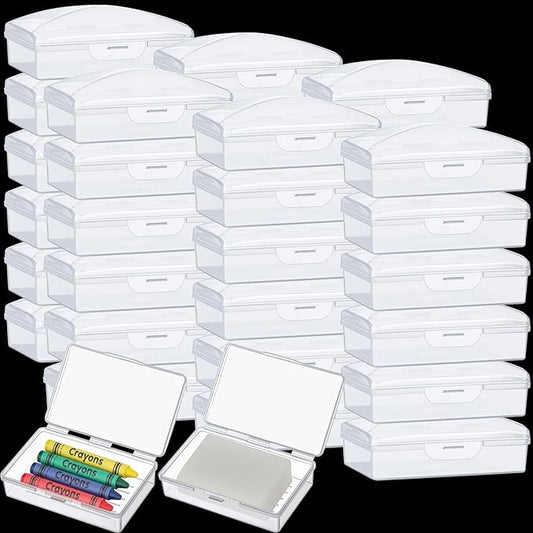 36 Pcs Travel Soap Container Portable Plastic Soap Boxes Bulk with Lid Homeless Donations Bulk Gym Shower Tour Groups Hotel Outdoor Camping (White)