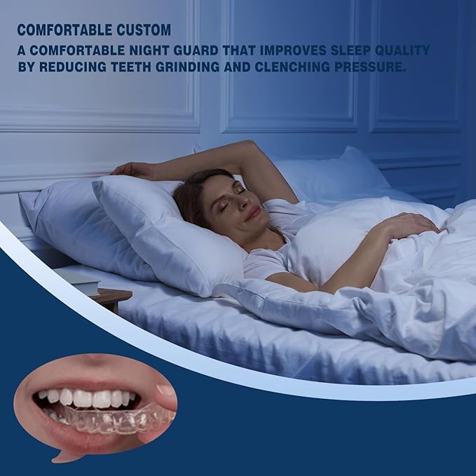 Custom Night Guard for Bruxism, Teeth Grinding– Bite Mouth Guard for Nighttime Clenching – Suitable for Adults and Kids