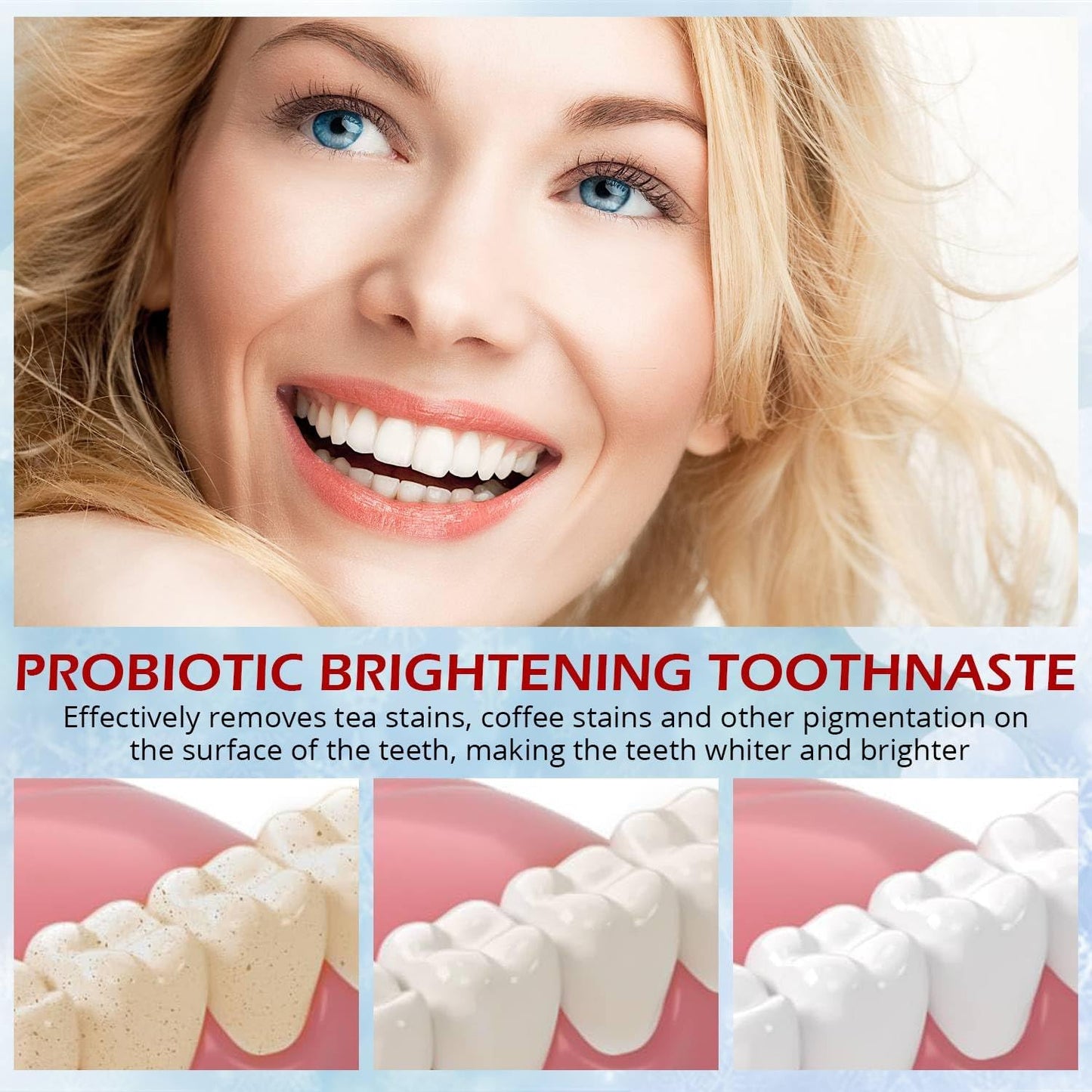 SP-6 Probiotic Toothpaste – 6 Probiotics, Fluoride-Free, Whitening, Gum Health, Fresh Mint, 4.9oz, 3-Pack