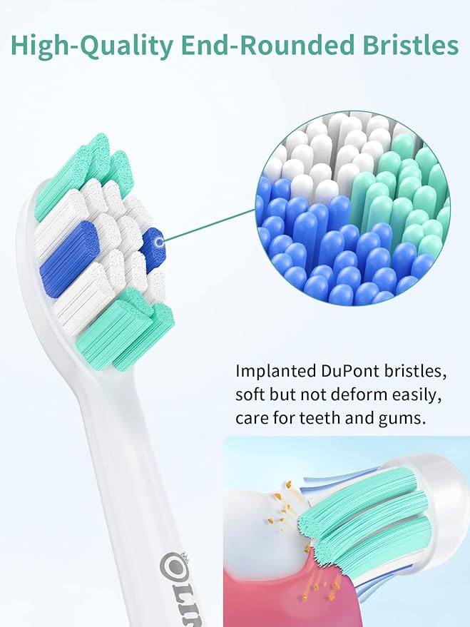 Replacement Brush Heads for Philips Sonicare Toothbrush Handles Toothbrush Heads for Sonicare (Pack of 4)