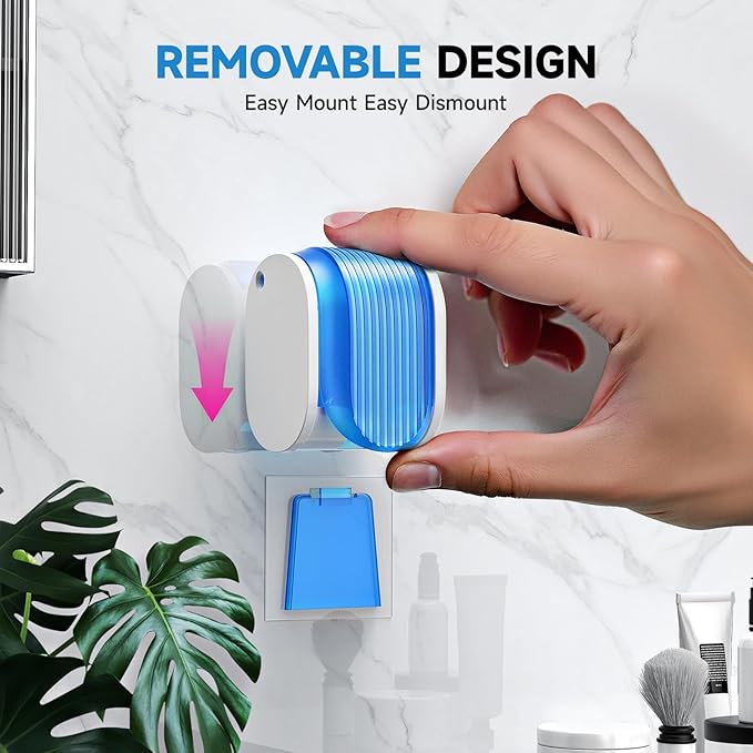 Toothbrush Holders for Bathrooms【Upgrade Single Slot Design】 Toothbrush Holder Wall Mounted with Cover Moisture-Proof and Dust-Proof Toothbrush Storage Organizer for Shower Family and Travel 2PCS