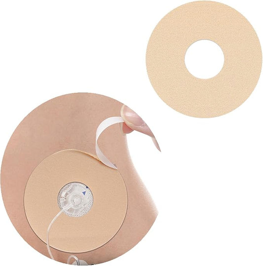 25Pack Universal CGM Adhesive Patches - Latex-Free Sweatproof Sensor Cover, Libre 3, Guardian & Insulin Pumps, Sensor Tape for Swimming, Sport & Sleep 10+Day Wear, Breathable CGM Patch, 0.8-Inch Hole