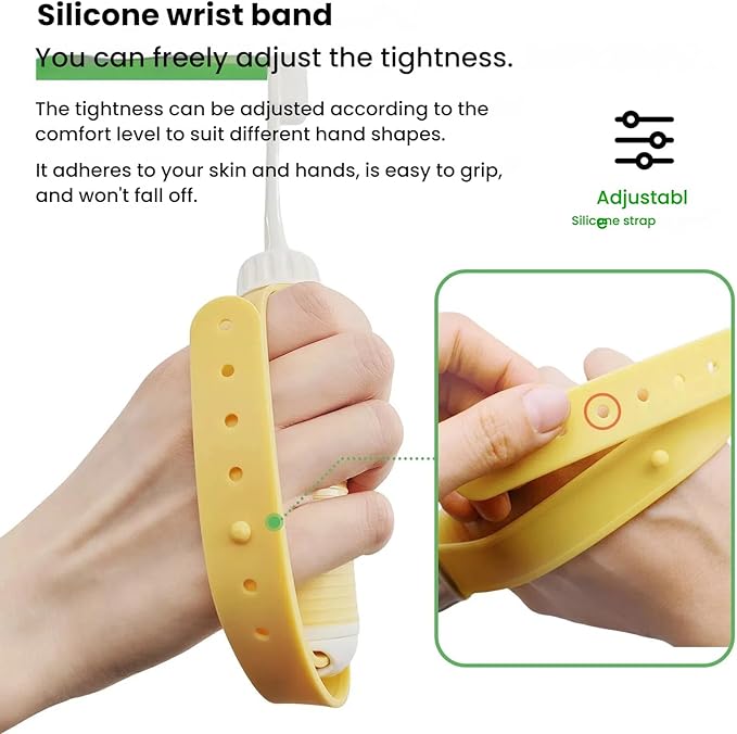 Adaptive Toothbrush,Sponge Toothbrush for Elderly,Toothbrush for Handicapped Adults,Adaptive Fat Handled Toothbrush for The Elderly,People with Special Needs,Cerebral Palsy,The Disabled,2PS