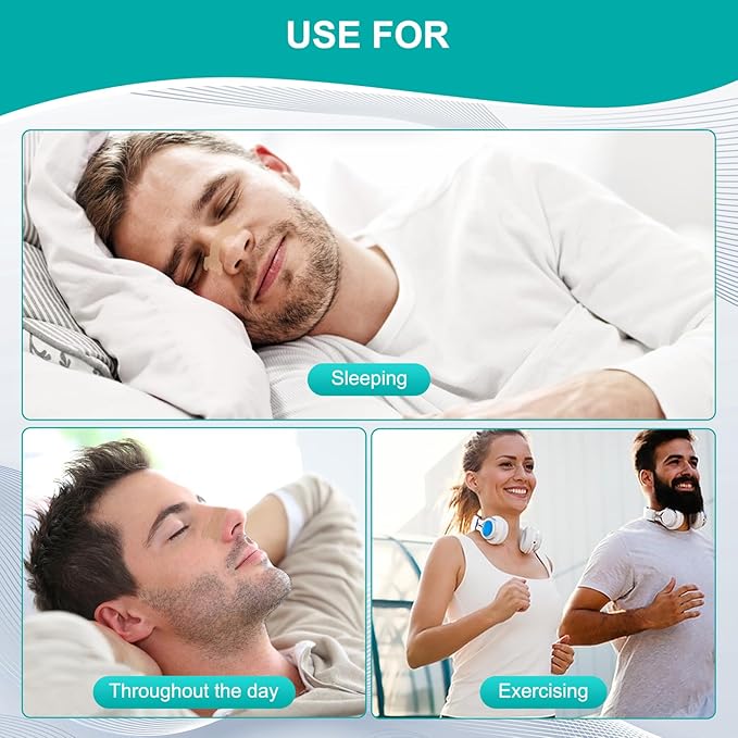 MQ 100ct Nasal Strips for Snoring Mint Scent Nose Strips for Breathing Extra Strength Snore Strips to Open Nasal Passages, Relieve Nasal Congestion