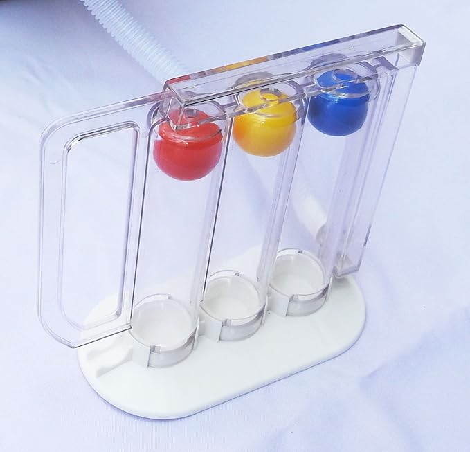 Wonder Care Deep Breathing Lung Exerciser | Incentive Spirometer | Washable & Hygienic | Non Measuring | with Handle