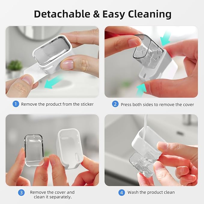 Travel Toothbrush Head Cover 2PCS, Electric Toothbrush Covers Caps, Ventilated Toothbrush Protectors Caps for Travel, Camping, Bathroom, Business, Grey and Brown