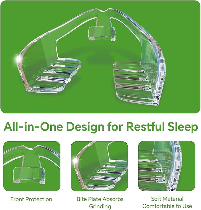 Mouth Guard for Grinding Teeth at Night, 10-Pack Night Guards for Teeth Grinding Comfortable Fit, Universal Size, Individually Wrapped, BPA-Free