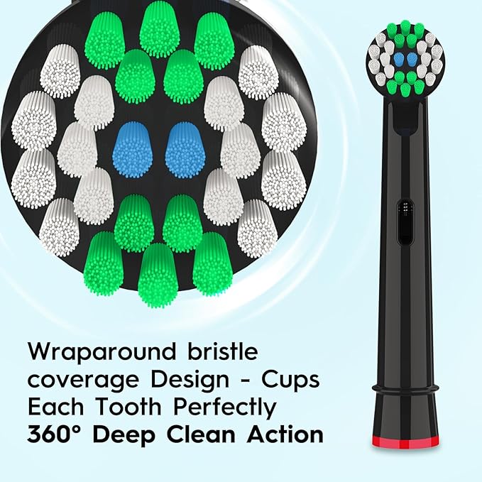 Replacement Toothbrush Heads Compatible with Oral B Pro 1000 Electric Toothbrush,Replacement Brush Heads Refill for Genius X,Smart 1500,Pro 5000,20 Count