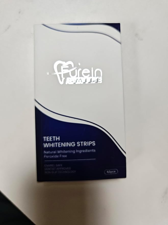 Teeth Whitening Strips, Mint Flavour Whitening Strips with Peroxide Free Formula -Gentle Dental Care & Fresh Breath - Pack of 42(21days Treatments)