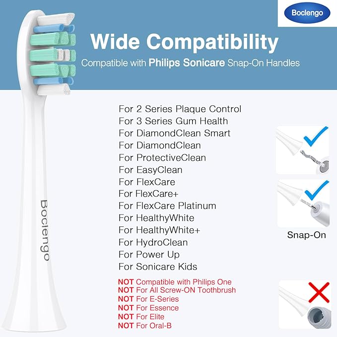 Replacement Toothbrush Heads for Philips Sonicare Replacement Heads C2, Electric Replacement Brush Head Compatible with Phillips Sonicare C2,for Philips Sonic Care Electric Brush,12 Pack