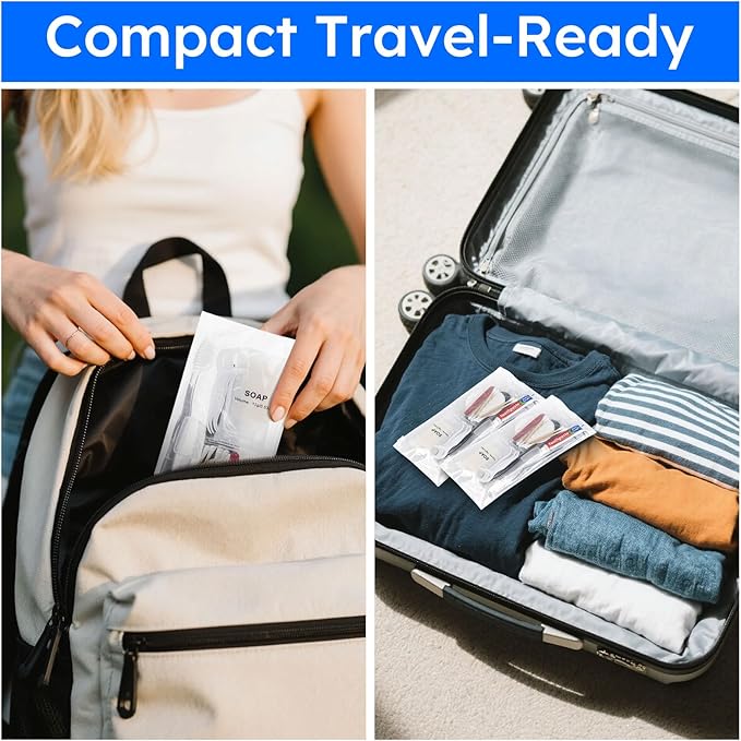 Travel Toothbrush Kit, Hygiene Kit Comes in A Double Sealed Individual Package, Personal Hygiene Kit for Hotel, Camping, Home and Travel (50 Set)