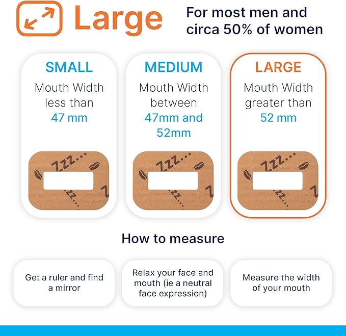 MyoTape - Sleep Tape for Beards - 90 Nights - Reduce Snoring - Improve Sleep - Promote Nasal Breathing - Extra Strong Adhesive - Comfortable & Gentle
