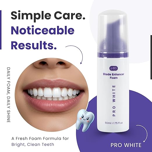 Whitening Foam - Tooth Whitening Foams for a Clean & Radiant Smile- Teeth Enhancer with a Gentle Formula Ideal for Everyday Use- Refresh Your Smile with Easy-to-Use Whitening Foam- 50ml- 2 Pack