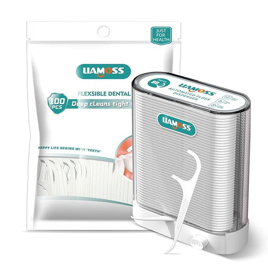 Dental Floss Dispenser-Adult Unbreakable and Shred-Resistant Flossers-188 Count Professional Toothpicks Sticks-Perfect Dental Tools for Super Clean Teeth