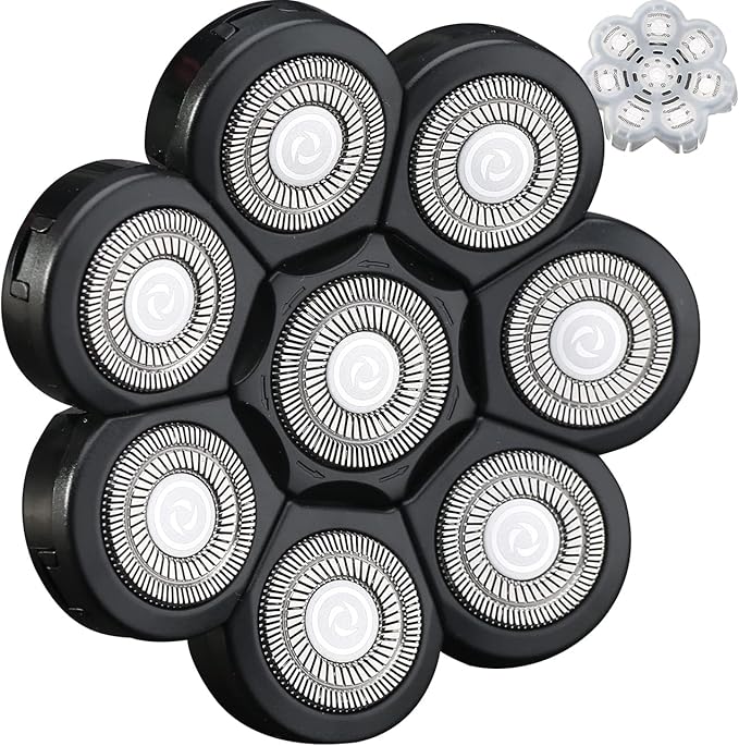 8 Blade Replacement Heads Electric Razor Shaver (8D Black)