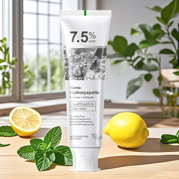 Hydroxyapatite Toothpastes for Enamel Protection and Tooth Strengthening, Gentle Mint, Safe for Sensitive Teeth, Daily Oral Care for Fresh Breath & Oral Health (4)