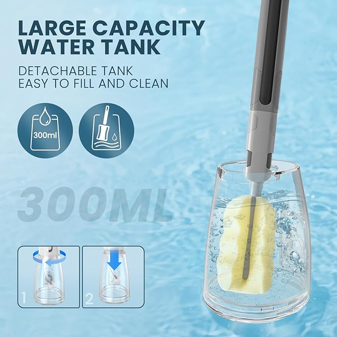 SweetLF Water Dental Flosser Pick for Teeth, 5 Modes Cordless Portable Oral Irrigator, 300ML Tank Water Teeth Cleaner with 5 Jet Tips, IPX7 Waterproof Rechargeable Flossing Picks for Home Travel