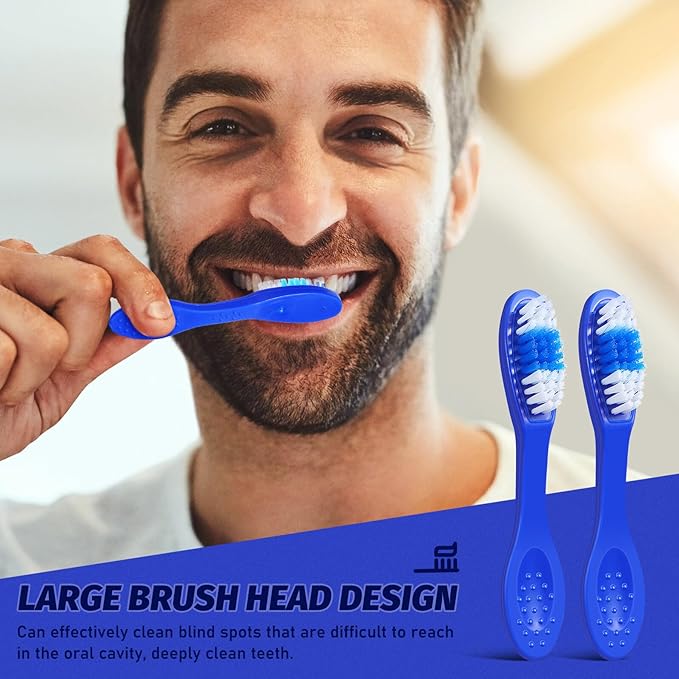Healvian Mini Soft Bristle Toothbrushes 10pcs, Portable Small Manual Toothbrushes with Short Handle for Prison Use and Oral Cleaning, Travel-Friendly Compact Size 9Cm