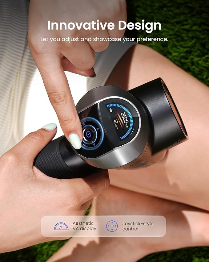 RENPHO Massage Gun Deep Tissue FSA Eligible HSA, Valentines Birthday Gifts for Women Men, 6-12mm Adjustable Amplitude Professional Muscle Massage, Back Massager for Athletes