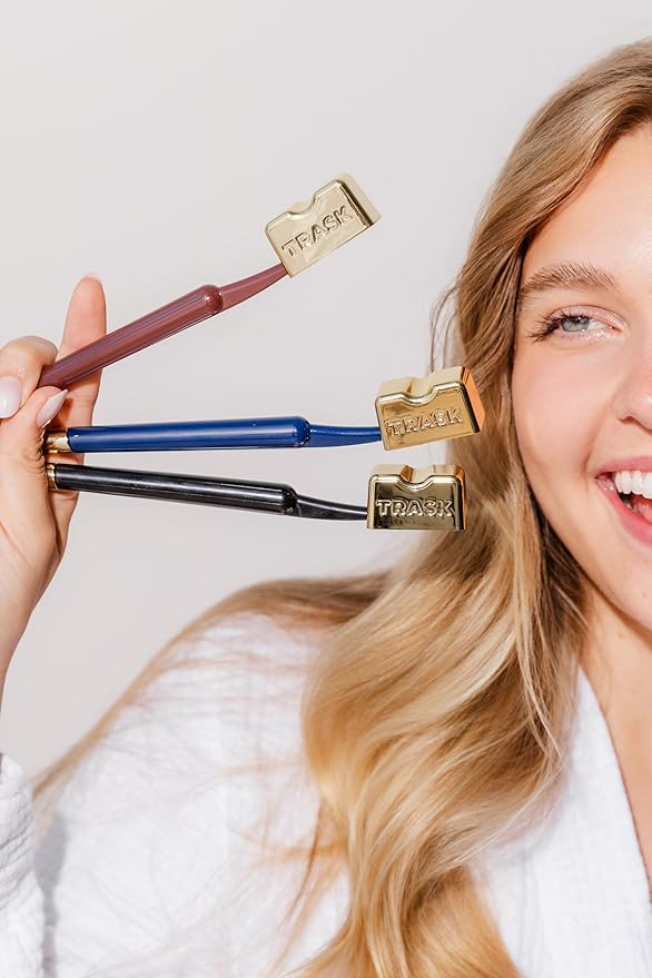 TRASK The Better Brush - Luxury Soft Bristle Dentist Designed Manual Toothbrush for Adults, Coffee Bean