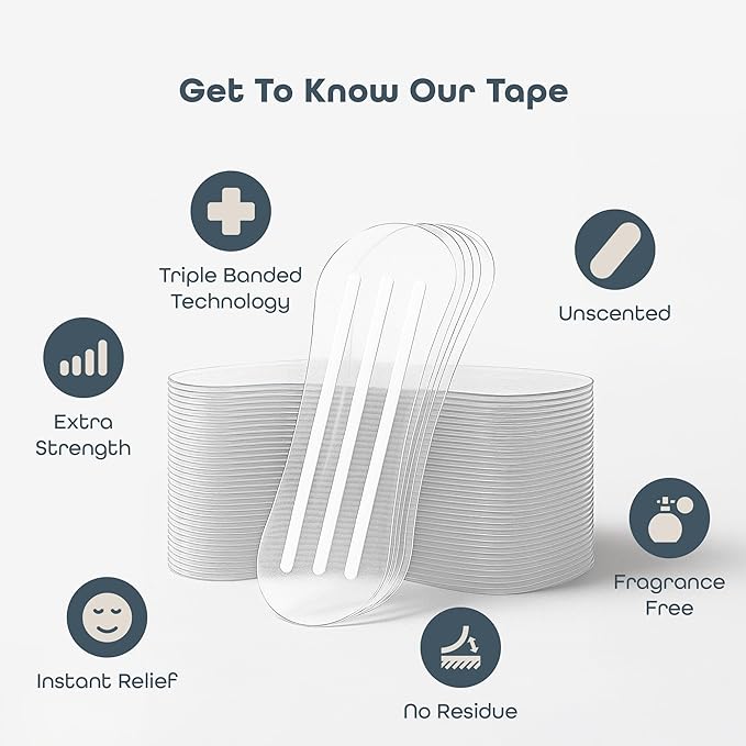 SleepHabits Breathing Strips, Non-Toxic 3rd Party Tested Nose Strips for Breathing | Nasal Strips for Snoring Solution | Extra Strength for Sensitive Skin | Nasal Strips for Sleeping, Unscented - 45ct