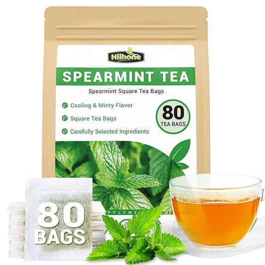 Spearmint Leaf Herbal Tea - Caffeine Free, 80 Teabags