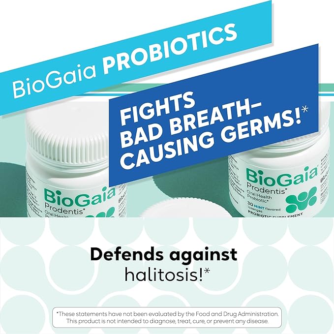 BioGaia Prodentis 3-Pack Bundle | Oral Probiotics | Promotes Healthy Gums & Teeth | Defends Against Bad Breath & Dental Problems | Improves Oral Health | Apple Flavored Dental Probiotic Lozenge
