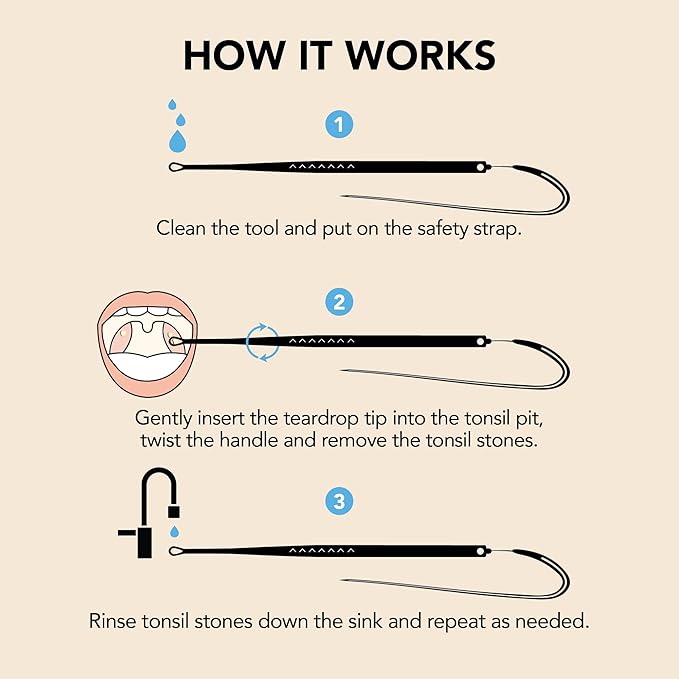 Tonsil Tech Tonsil Stone Remover Tool - Tonsil Stones Removal - Made in USA