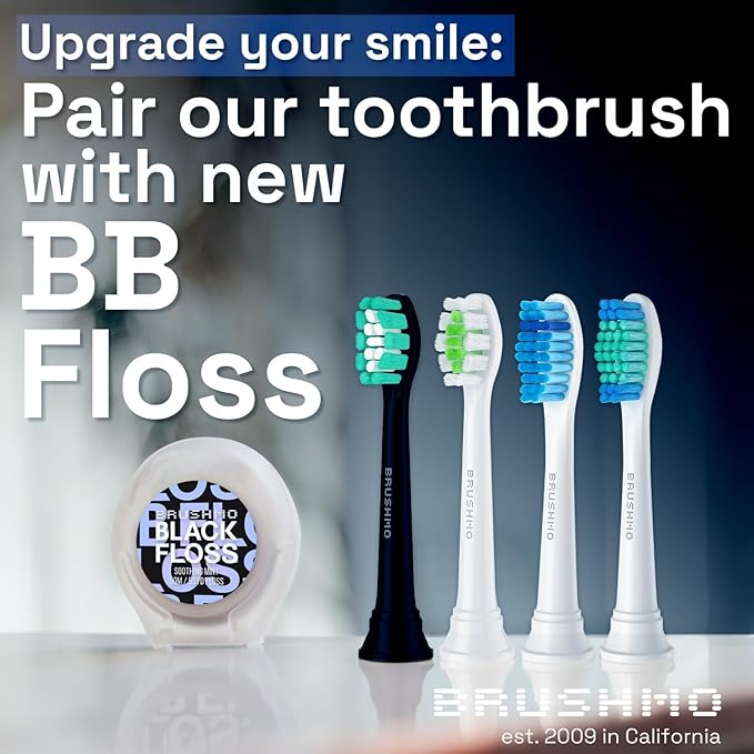 Brushmo Replacement Toothbrush Heads Compatible with Philips Sonicare Electric Toothbrush, White, 10 pc Variety Pack