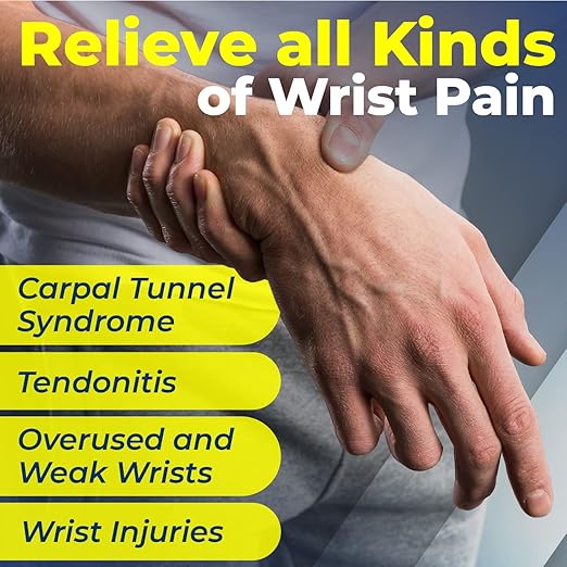 Sparthos Wrist Support Sleeves (Pair) – Compression Wrist Brace for Men and Women - Carpal Tunnel Tendonitis Arthritis Pain Relief Wrist Pain Strains Sprains Bursitis Improve Circulation (Blue-L)