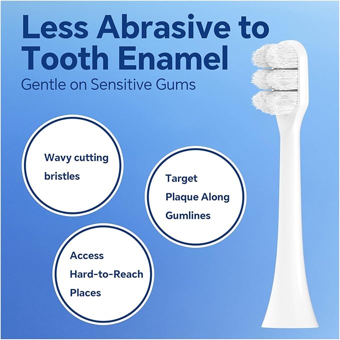 Ultra Soft Replacement Toothbrush Brush Heads ，Compatibility for Philips Sonicare Electric(2 Pcs)