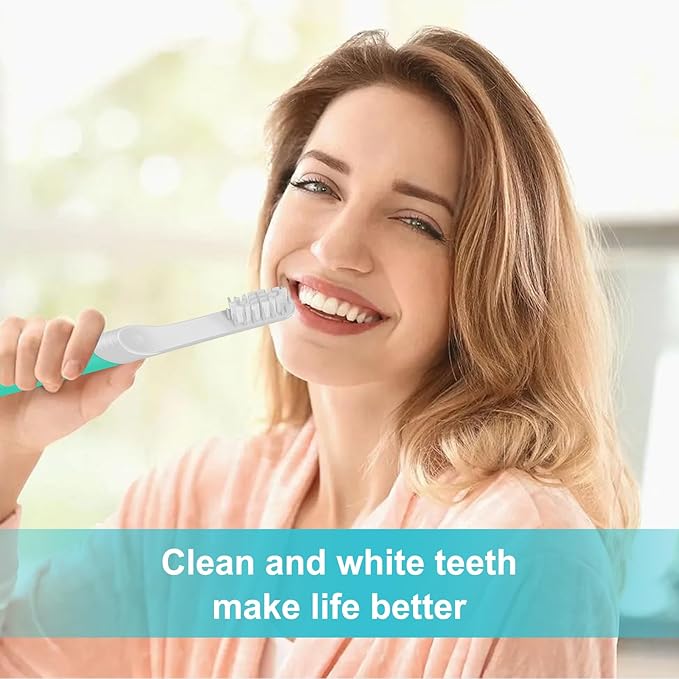 Toothbrush Replacement Heads Compatible with Quip Sonic Toothbrush-Soft Bristle Adult Refill Toothbrush Heads, Light Gray, 4-Pack
