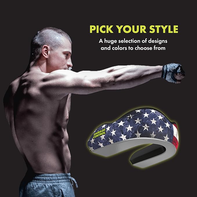 DAMAGE CONTROL Extreme Impact Mouth Guard – Sports Mouthguard for Boxing, MMA, BJJ, Hockey, Rugby, Lacrosse, & More – Mouthpiece for Teeth & Jaw Protection, for Youth & Adults