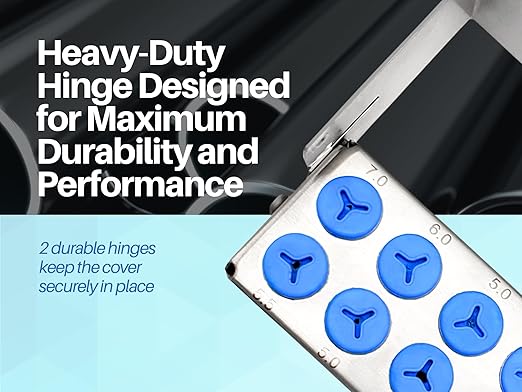 ARTMAN INSTRUMENTS Implant Drill Organizer – Bur Block Rack Holder Stand for Sterilization, Autoclavable Dental & Surgical Bur Holder, Durable Stainless Steel for Efficient Storage