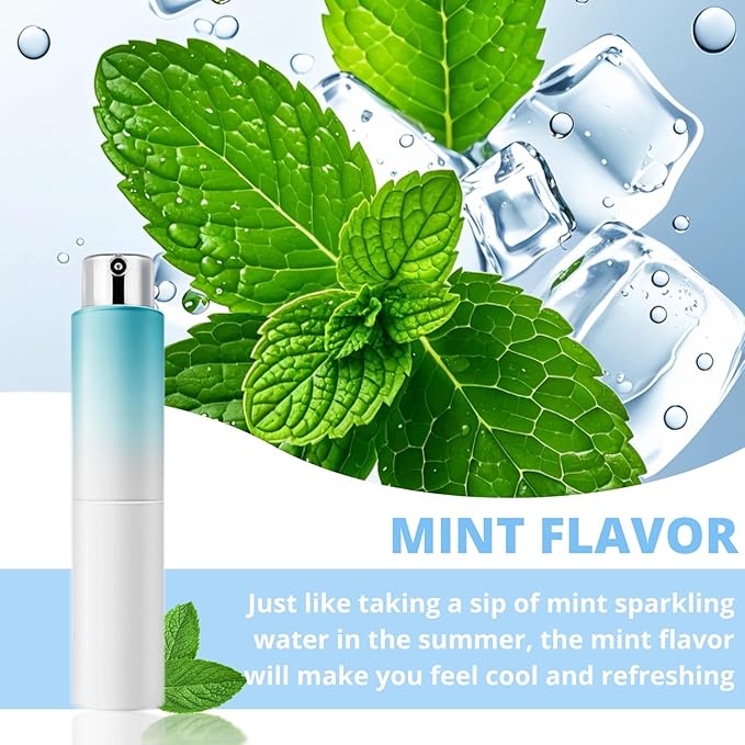 Oral Breath Spray, 3 Bottles Mint Breath Spray Natural Breath Freshener, Portable Dry Mouth Spray Removes Bad Breath, Bad Breath Treatment for Adults Oral Odor Care