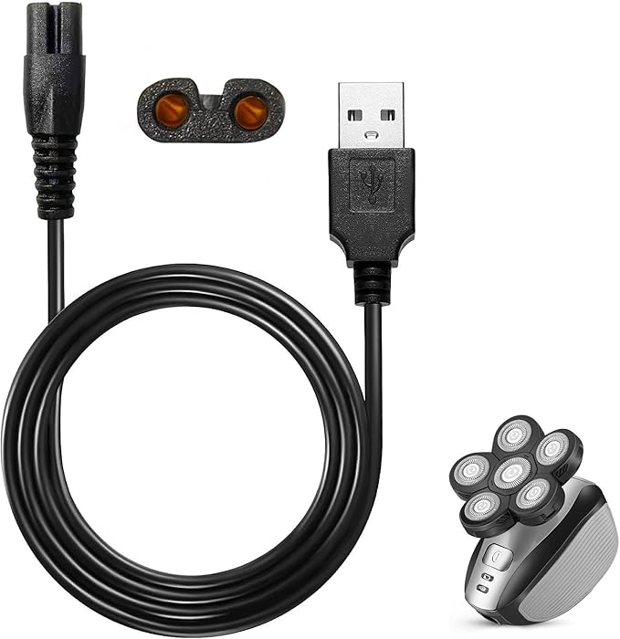 Universa Head Shaver Charger Cord Compatible with head shaver,WAHFOX charger cord for many brands USB Cable Shaver Electric Shaver Power Cord Replacement