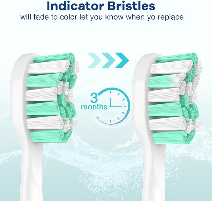 Aoremon Replacement Heads for Philips Sonicare c2 c1 Brush Head Compatible with Phillips Sonicare and More Click-on Electric Toothbrush, 10 Pack