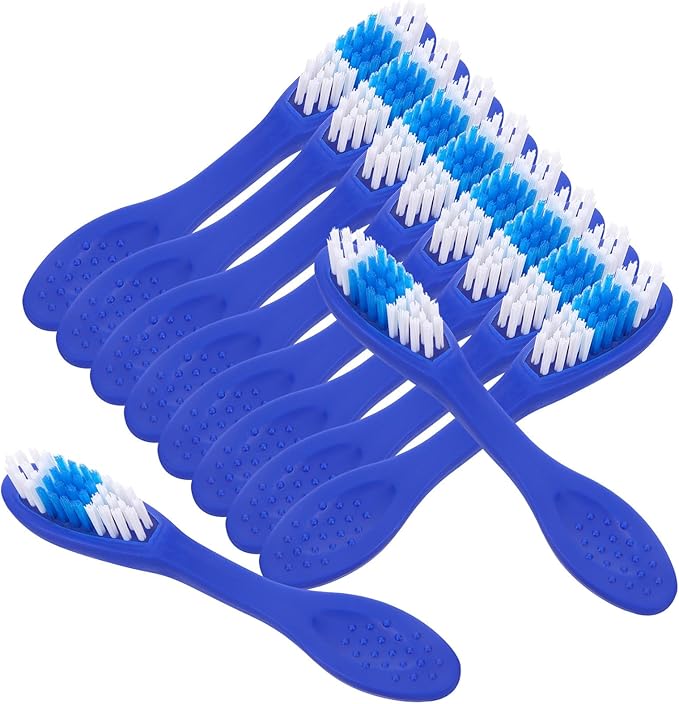 10Pcs 10Pcs Mini Toothbrushes with Short Soft Handles Ergonomic Grip Manual Toothbrushes for Safe Use Soft Bristles for Oral Cleaning