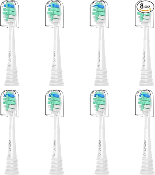 Toothbrush Replacement Heads Compatible with Philips Sonicare, 8 Pack