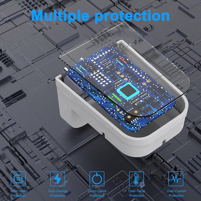 LIANSUM Wall Charger Compatible with Oral B Electric Toothbrush Oral B IO2 IO3 IO4 IO5 IO6 Serie, Genius Pro Smart Vitality Kids Inductive Charging Base Portable White Outlet Charger