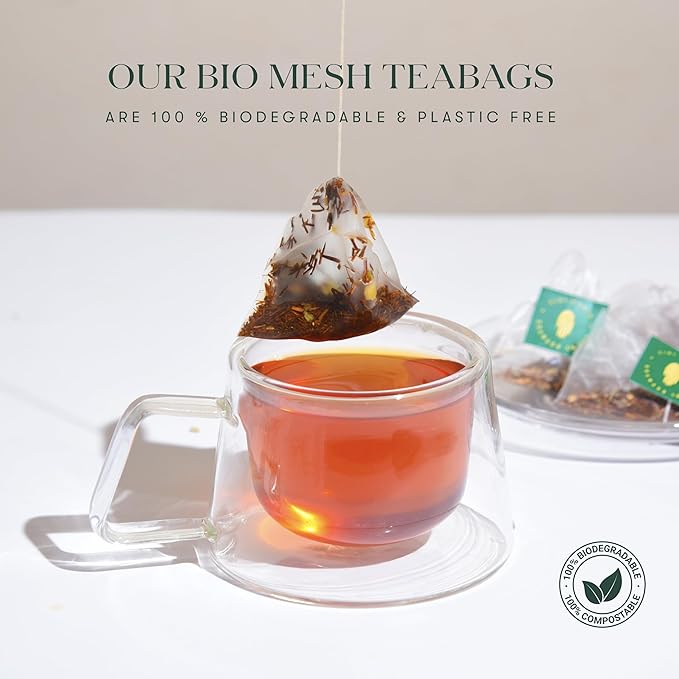 Luxmi Estates - Organic Peppermint Tea with Natural Vanilla Extract - Loose Leaf - 25g (12 Cups) Tea Bags, Limited Fall Tea With the Natural Sweetness of Vanilla, Perppermint Aids Digestion
