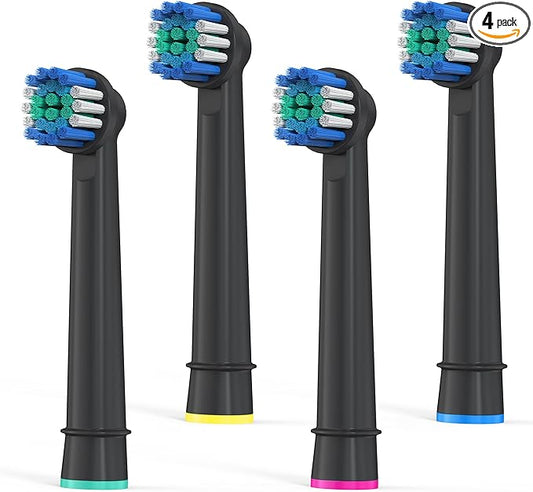 Replacement Toothbrush Heads Compatible with Oral B Braun, 4 Pcs Professional Precision Clean for Oral-b 7000, Clean, Oral B Pro 1000, 9600, 500, 3000, 8000