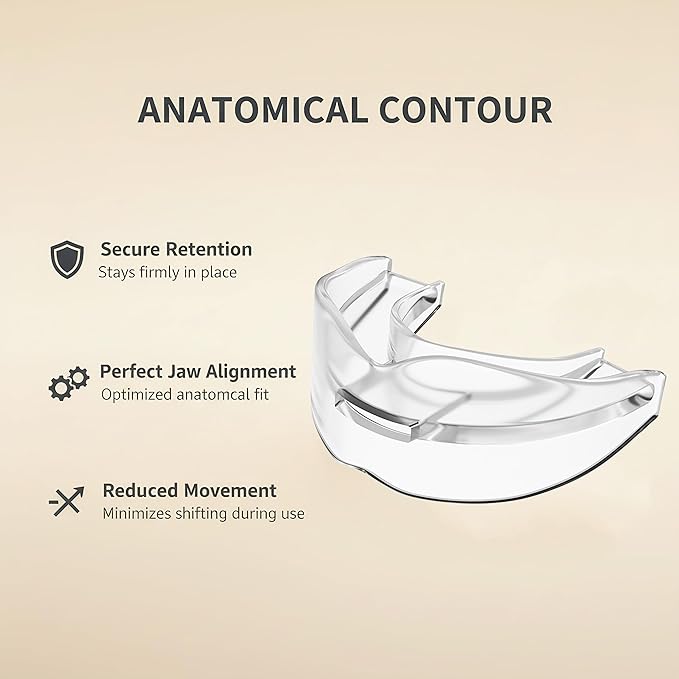 Premium Silicone Night Guard for Teeth Grenching - Boil & Bite Custom Fit Dental Mouth Guard, Sleep Aid for Jaw Clenching, Bruxism & TMJ Relief, BPA-Free