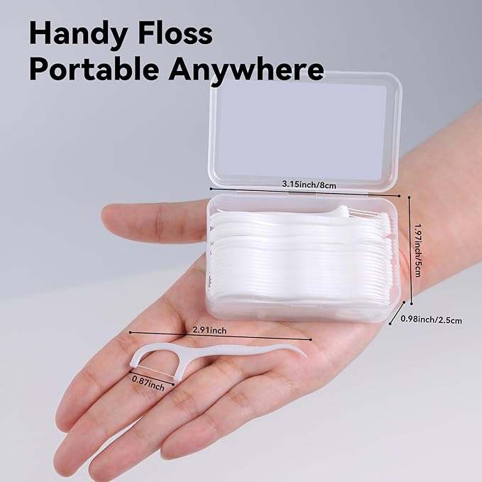 Dental Floss Picks 400 Count Tooth Picks Flossers Gen 3 Toothpicks Sticks to Remove Plaque & Protect Gingivae for Adults & Kids Teeth Cleaning