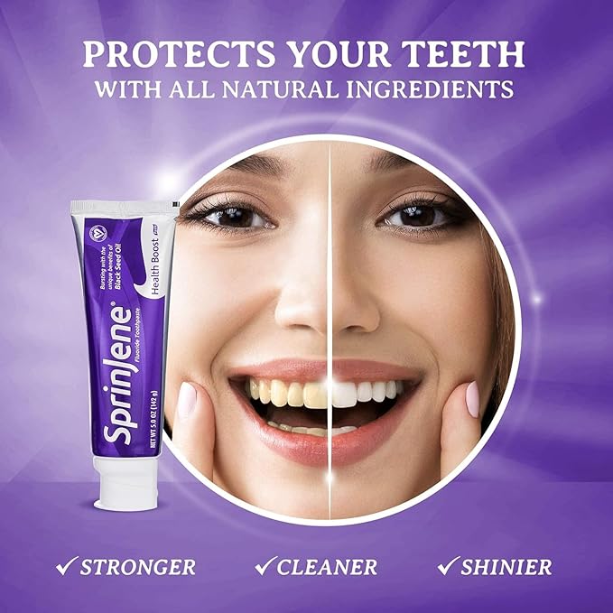 SprinJene Original Health Boost Toothpaste | Cavity Protection Fluoride Toothpaste for Healthy Teeth | 4 Pack