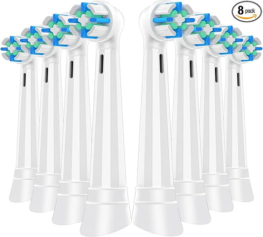 Toothbrush Replacement Heads for IO 2/3/4/5/6/7/8/9/10 Series Electric Toothbrush,Replacement Brush Heads Compatible with Oral B,8 Count