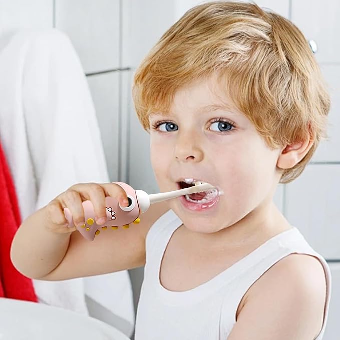 Child Dinosaur Toothbrush – Soft Bristle Tooth Brush, Small Head todler Training Tool, Themed Kids Orall Care | Fun Dinosaur Design For Boys Girls, Promotes Healthy Brushing Habits And Dentall Hygiene