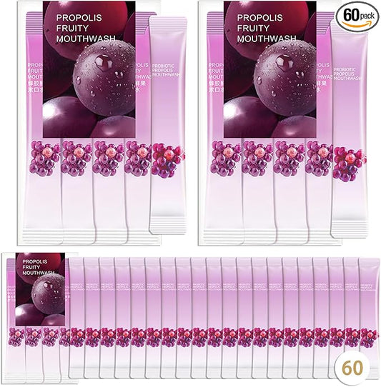 60PCS Travel Size Mouthwash,Portable Mini Mouthwash,Long-Lasting Freshness Travel Mouth Wash for Oral Care A21